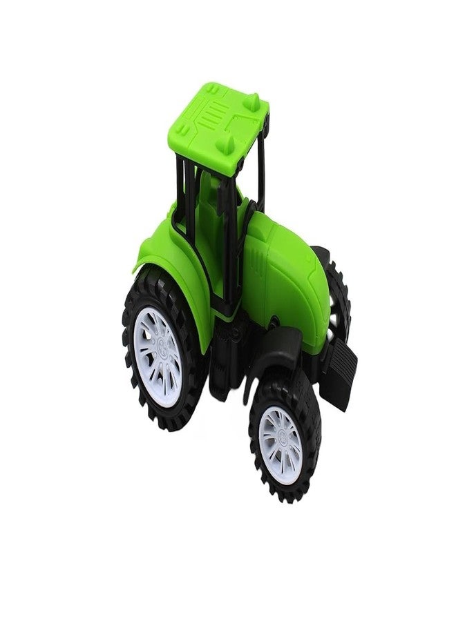 WAKTORO Friction Powered Pull Along Heavy Duty Plastic Tractor Toy with 4 Wheels for Boys & Girls (Multi Color) - Image 4